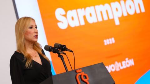 Alma Rosa Marroquín, secretaria de Salud de Nuevo León.