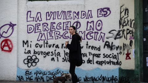 Muestras contra la gentrificación en la Ciudad de México.