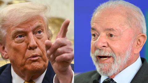 Donald Trump y Luiz Inácio Lula da Silva.