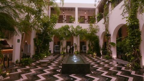 Patio de Pueblo Bonito Vantage Mazatlán Histórico