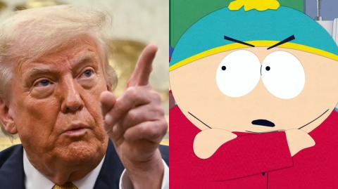 El presidente Donald Trump y el personaje de Eric Cartman.