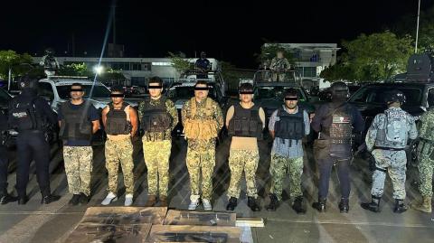 El titular de la SSPC reportó un operativo en Comalcalco que forma parte de la Estrategia Nacional contra la Extorsión, con 46 detenidos desde julio.