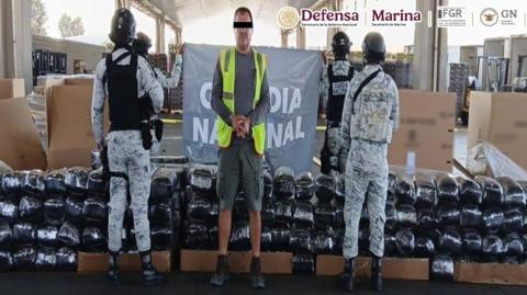 Decomiso de cargamento de metanfetamina en Tijuana.