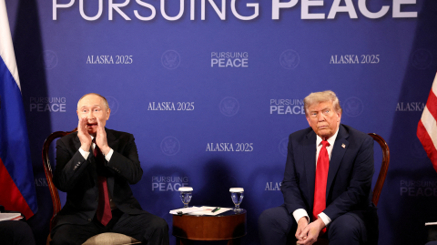 El presidente de Rusia, Vladimir Putin, y el presidente estadounidense, Donald Trump, se reunieron en Alaska.