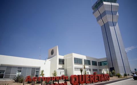 El Aeropuerto Internacional de Querétaro utiliza 10% de su capacidad operativa, pero tiene la capacidad para efectuar 48 operaciones por hora. Foto: Cuartoscuro