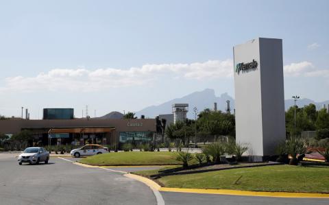 A general view shows the plant of Mexico's Nemak, an auto parts maker that supplies U.S. companies such as Ford Motor Co and General Motors Co, in the municipality of Garcia, Mexico July 25, 2019. Picture taken July 25, 2019. REUTERS/Daniel Becerril