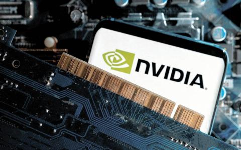 FILE PHOTO: A smartphone with a displayed NVIDIA logo is placed on a computer motherboard in this illustration taken March 6, 2023. REUTERS/Dado Ruvic/Illustration/File Photo-NARCH/NARCH30 NARCH/NARCH30 NARCH/NARCH30 NARCH/NARCH30 NARCH/NARCH30 NARCH/NARCH30 NARCH/NARCH30 NARCH/NARCH30 NARCH/NARCH30