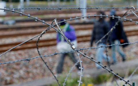 Migrantes en frontera