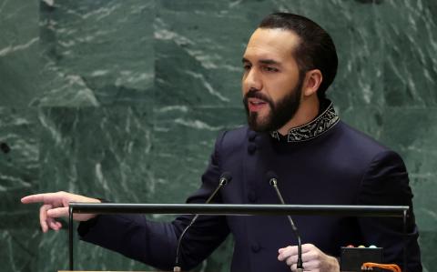 El presidente de El Salvador, Nayib Bukele.