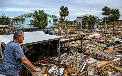 Daños por paso del Huracán Helene en Florida, Estados Unidos