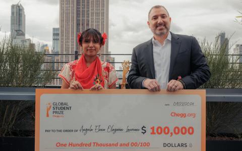 Ángela Elena Olazarán Laureano gana Global Student Prize 2024.