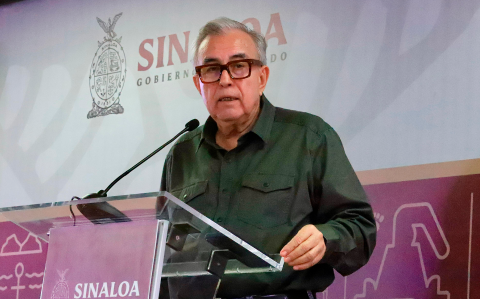 Rubén Rocha Moya, gobernador de Sinaloa.