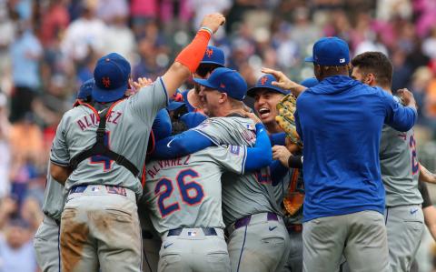 Los Mets celebraron su triunfo.