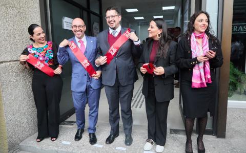 Carlos Martínez, titular del Infonavit, en la inauguración del Cesi Balderas.