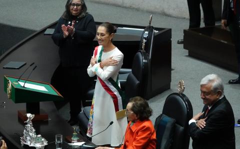 CIUDAD DE MÉXICO, 01 OCTUBRE 2024.- Claudia Sheinbaum, tomó protesta como Presidenta Constitucional de los Estados Unidos Mexicanos, durante la sesión de Congreso General realizada en la Cámara de Diputados.
FOTO: MARIO JASSO/CUARTOSCURO.COM