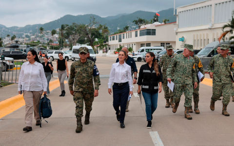 La presidenta Claudia Sheinbaum visitó Guerrero para realizar un recorrido en las zonas afectadas tras el paso del huracán John.