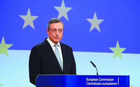 Press Conference by European Commission President Ursula von der LEYEN and Mario DRAGHI on the Report on the Future of EU Competitiveness in Brussels, Belgium on September 9, 2024.