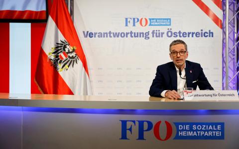 Herbert Kickl, líder del ultraderechista Partido de la Libertad (FPO) de Austria.