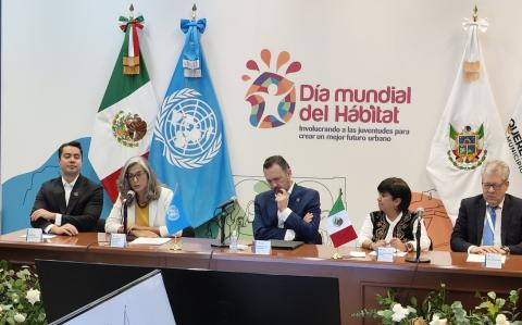 La celebración del Día Mundial del Hábitat 2024 se realiza bajo el tema “Involucrar a los jóvenes para crear un mejor futuro urbano”.