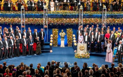 Ceremonia de la entrega de los premios Nobel.