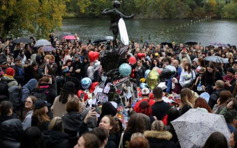 Fans reunidos en Hyde Park, Londres.