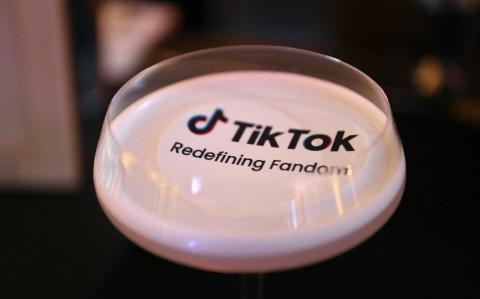 HOLLYWOOD, CALIFORNIA - AUGUST 29: A drink is seen during TikTok Redefining Fandom at Hollywood Athletic Club on August 29, 2024 in Hollywood, California.   Jon Kopaloff/Getty Images for TikTok/AFP (Photo by Jon Kopaloff / GETTY IMAGES NORTH AMERICA / Getty Images via AFP)