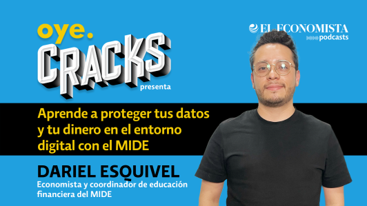 En un mundo donde cada vez estamos conectados y utilizamos más de las plataformas digitales para gestionar nuestras finanzas, es crucial entender tanto sus grandes beneficios como los riesgos que conllevan. En este episodio de Oye.Cracks, descubre cómo proteger tus datos y tu dinero en el entorno digital junto a Dariel Esquivel, economista y coordinador de Educación Financiera del MIDE. ¡No te lo pierdas!