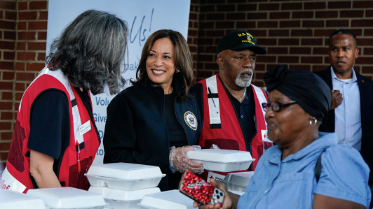 Kamala Harris, vicepresidenta de Estados Unidos y candidata demócrata a la Presidencia.