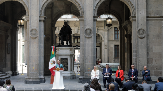 Claudia Sheinbaum ofreció una conferencia de prensa para dar a conocer algunos detalles tras el encuentro con empresarios.