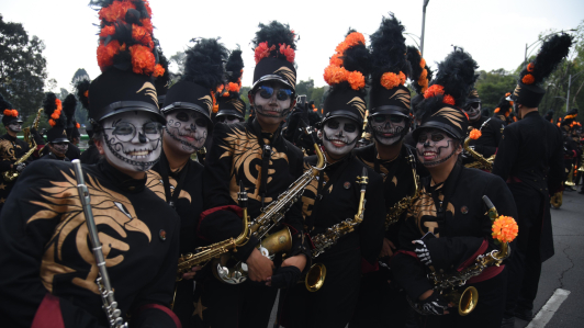 Contingentes que participaron en el desfile.