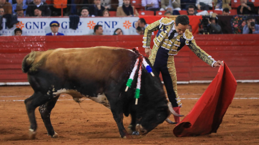 El matador Juan Pablo Sánchez en su participación en la Plaza México