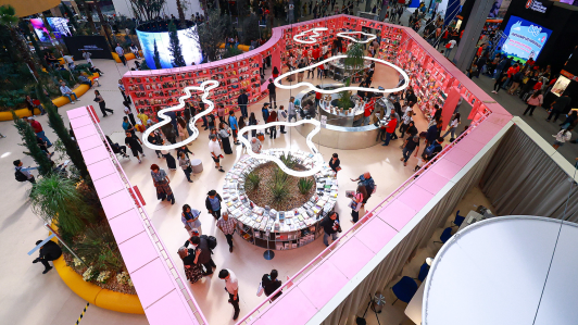 Pabellón España en la Feria Internacional del Libro de Guadalajara.