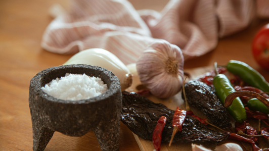 Chiles secos y frescos