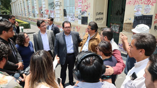 Isidro Rogel Fajardo fue designado como Encargado de Despacho de la Rectoría UAEMX. Foto. Especial