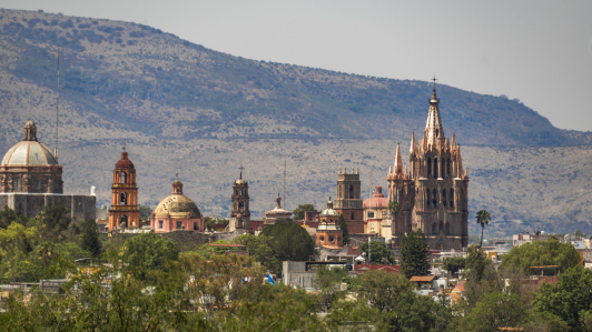 Vista desde el nuevo hotel Pueblo Bonito Vantage San Miguel de Allende