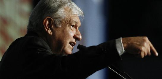 CIUDAD DE M�XICO, 07MARZO2018.- Andres Manuel Lopez Obrador, candidato de MORENA a la presidencia de la republica, durante su participacion en el evento inmobiliario The Real State Show 2018 realizado en el centro Citibanamex.FOTO: SA�L L�PEZ /CUARTOSCURO.COM