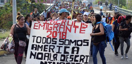 Sin embargo, Irineo Mujica, director de la organización Pueblos sin Fronteras que organiza la caravana, aseguró a BBC Mundo que la mayoría de los migrantes centroamericanos está marchando hacia Ciudad de México.