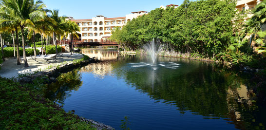 El hotel Hacienda Tres Ríos, en Riviera Maya, está ubicado en un predio de 138 hectáreas de las cuales sólo ocupa en 5 por ciento de la superficie. Fotos: Cortesía