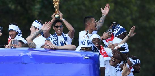 Es el segundo título que obtienen los galos, después de 20 años. El conjunto de Deschamps llego hoy a París para pasear ante su afición su segunda estrella mundialista. 