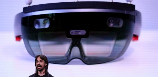 Alex Kipman de Microsoft, el responsable del dispositivo de realidad aumentada HoloLens, presenta HoloLens 2 antes del Mobile World Congress.