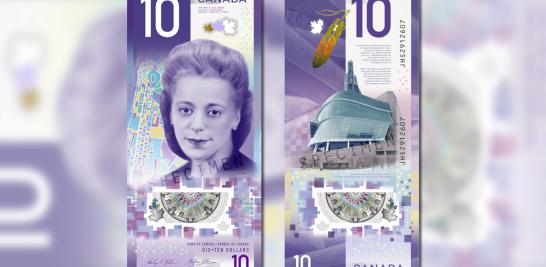 La Sociedad Internacional de Billetes Bancarias (IBNS) otorgó al Banco de Canadá el Premio Billete del Año 2018 por su billete de 10 dólares canadienses; tiene un diseño vertical con el rostro de Viola Desmond, una figura clave del movimiento por los Derechos Civiles afroamericanos.