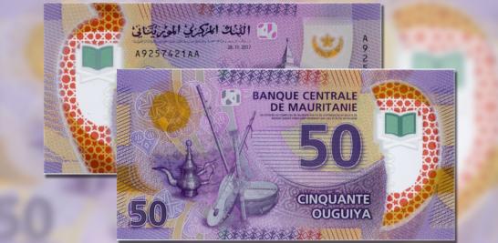 Billete de 50 ouguiya de Mauritania