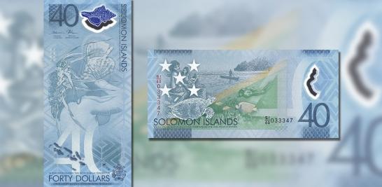 Billete de 40 dólares de las Islas Salomón.