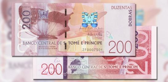 Santo Tomé 200 Dobra Note.