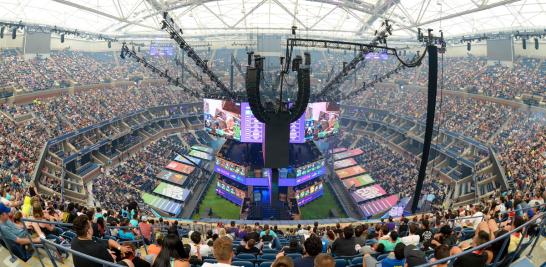 El Estadio Arthur Ashe fue el escenario de este primer campeonato mundial de Fortnite. Foto: Reuters