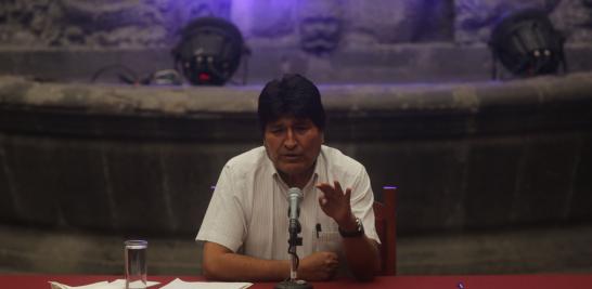 Evo Morales señaló que regresaría para "pacificar" su país si los bolivianos se lo piden. Foto: Eric Lugo 