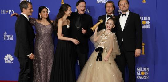 Había una vez en Hollywood consiguió otros dos premios, uno para el director Quentin Tarantino, por Mejor guión y otro para Brad Pitt, como Mejor actor de reparto. Foto: Reuters