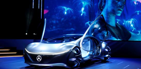 Presentación del auto concepto Mercedes-Benz Vision AVTR, inspirado en las películas Avatar. FOTO: REUTERS