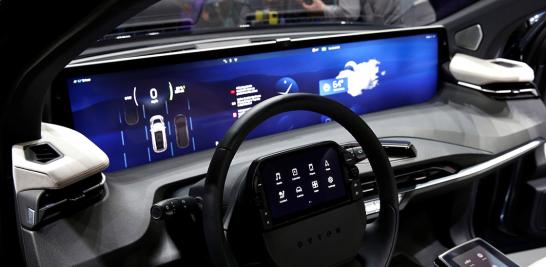 Interior del SUV totalmente eléctrico Byton M-Byte, que se espera que entre en producción en masa este año. FOTO: REUTERS