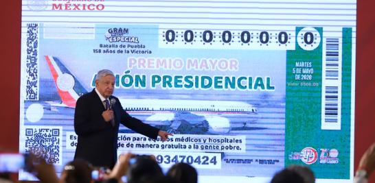 La fecha tentativa para la rifa del avión presidencial sería el 5 de mayo: AMLO. Foto: Notimex